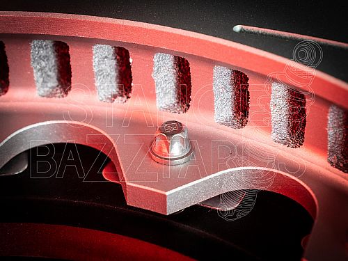 Тормозные диски передние под заводскую систему Aston Martin DBX (410x38) (тип перфорация и насечки, Плавающий), DSCMY83-1125-AA Тормозные диски передние под заводскую систему Aston Martin DBX (410x38) (тип перфорация и насечки, Плавающий), DSCMY83-1125-AA