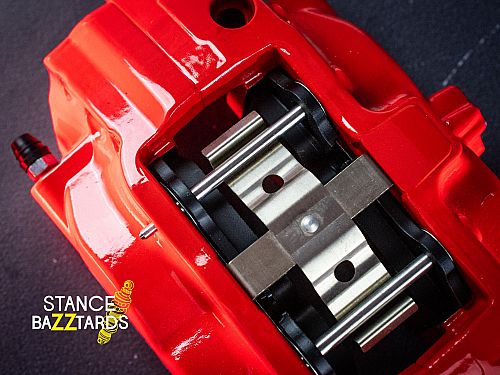 Усиленная тормозная система для Subaru Impreza WRX (2 пок., 5x100, 2000-2007). Задняя ось F40 4-поршня 355x32 мм. Красный Усиленная тормозная система для Subaru Impreza WRX (2 пок., 5x100, 2000-2007). Задняя ось F40 4-поршня 355x32 мм. Красный — фото 6