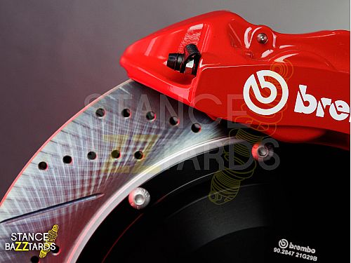 Оригинальная тормозная тюнинг-система Skoda Octavia 1 поколение (1U) (1996-2011) Brembo (original) GT4, (диски 355, 380 x 28 мм), поршней: 4, задняя ось, цвет: Красный, ORGT4-2617-R-00-00-00-00-00-00-00-00
