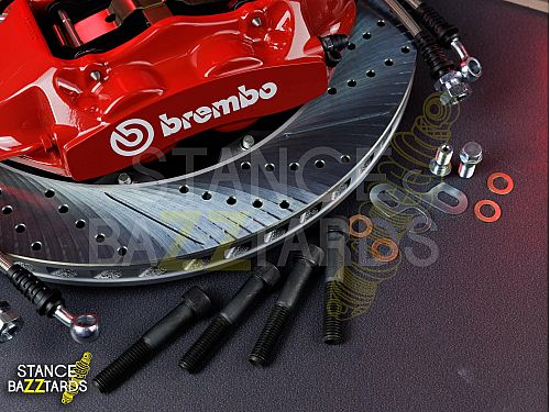 Оригинальная тормозная тюнинг-система Skoda Octavia 1 поколение (1U) (1996-2011) Brembo (original) GT4, (диски 355, 380 x 28 мм), поршней: 4, задняя ось, цвет: Красный, ORGT4-2617-R-00-00-00-00-00-00-00-00