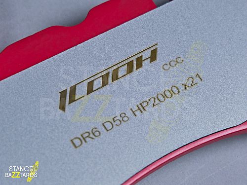 Колодки тормозные ICOOH HP2000 (комплект) для тюнингованных тормозных систем DR6 (под диски 330, 345,350 мм), PDS_DR6C200 