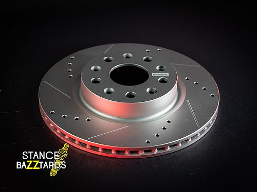 Передние тормозные диски TT Golden с перфорацией и насечками для Jeep Wrangler 4 поколение (JL) (2018-) (комплект 2 шт.), TTAR8387XPR Передние тормозные диски TT Golden с перфорацией и насечками для Jeep Wrangler 4 поколение (JL) (2018-) (комплект 2 шт.), TTAR8387XPR