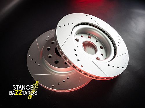Передние тормозные диски TT Golden с перфорацией и насечками для Jeep Wrangler 4 поколение (JL) (2018-) (комплект 2 шт.), TTAR8387XPR Передние тормозные диски TT Golden с перфорацией и насечками для Jeep Wrangler 4 поколение (JL) (2018-) (комплект 2 шт.), TTAR8387XPR