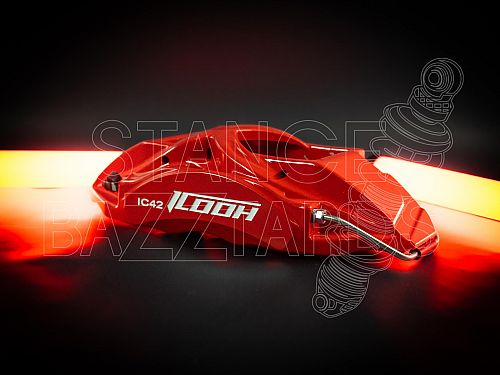 Тормозной суппорт Правый (1шт) ICOOH X42 Красный, X42RCP