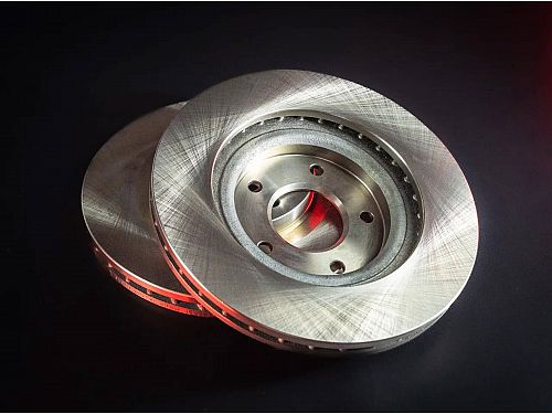 Передние тормозные диски Powerstop с полным покрытием Evolution для Toyota Avalon 5 поколение (XX50) (2008-2018) (комплект 2 шт.), JBR1127EVC