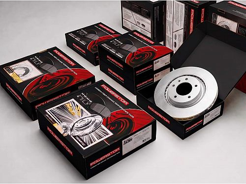 Передние тормозные диски Powerstop с полным покрытием Evolution для Lexus IS 250 2 поколение (XE20) (2009-2015) (комплект 2 шт.), JBR1146EVC