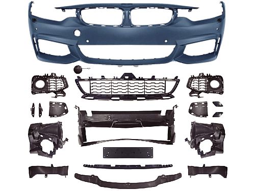 Передний бампер в сборе U&S BMW 4 серия F32/F33/F36 (2014–2019) -> BMW 4 серия M Tech (2014–2019), F32/33/36-002