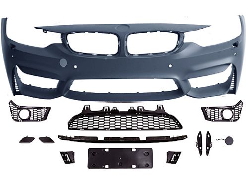Передний бампер в сборе U&S BMW 4 серия F32/F33/F36 (2014–2019) -> BMW M4 (2014–2019), F32/33/36-009