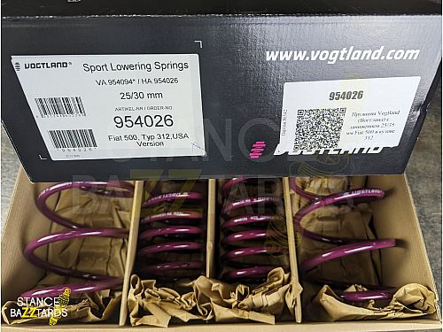 Пружины Vogtland (Вогтланд) с занижением 25/35 мм Fiat 500 в кузове 312, USA Version, 954026 Пружины Vogtland (Вогтланд) с занижением 25/35 мм Fiat 500 в кузове 312, USA Version, 954026