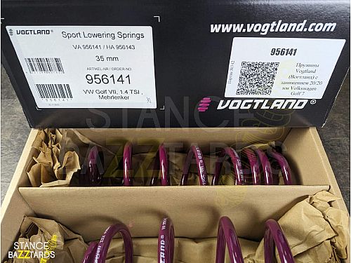 Пружины Vogtland (Вогтланд) с занижением 20/20 мм Volkswagen Golf 7 поколение в кузове AU, GTI , 956141 Пружины Vogtland (Вогтланд) с занижением 20/20 мм Volkswagen Golf 7 поколение в кузове AU, GTI , 956141