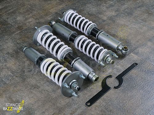 Комплект винтовой подвески (койловеры) SB Performance Mitsubishi Galant 8 поколение (MK8) (EA/EC) (1994-1998) с регулировками высоты (фултап), жесткости (32 регулировки) и развала (см хар-ки), MSB004