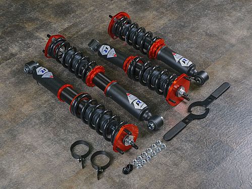Комплект винтовой подвески (койловеров) LinesRacing Drift серия Lexus IS300 (USDM) 2000-2005 с регулировками высоты (фултап), жесткости (36 регулировок), развала, SDD-047