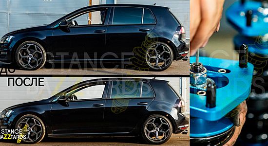 Замена сток подвески на Volkswagen Golf 7