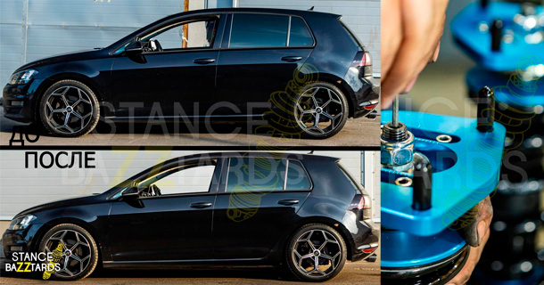 Замена сток подвески на Volkswagen Golf 7