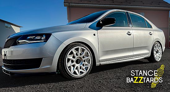 Поставили подвеску на Skoda Rapid