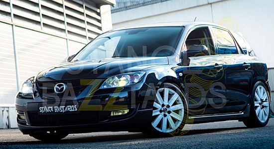 Установка фултап койловеров LinesRacing на Mazda 3 MPS
