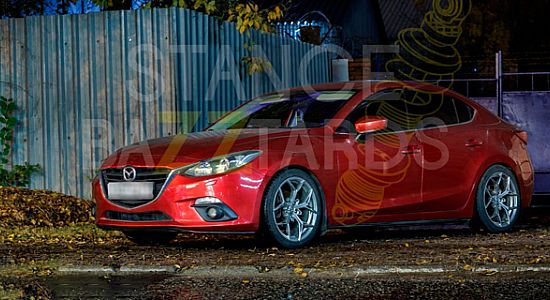 Mazda 3 на занижении | Установка койловеров LinesRacing | Наши работы