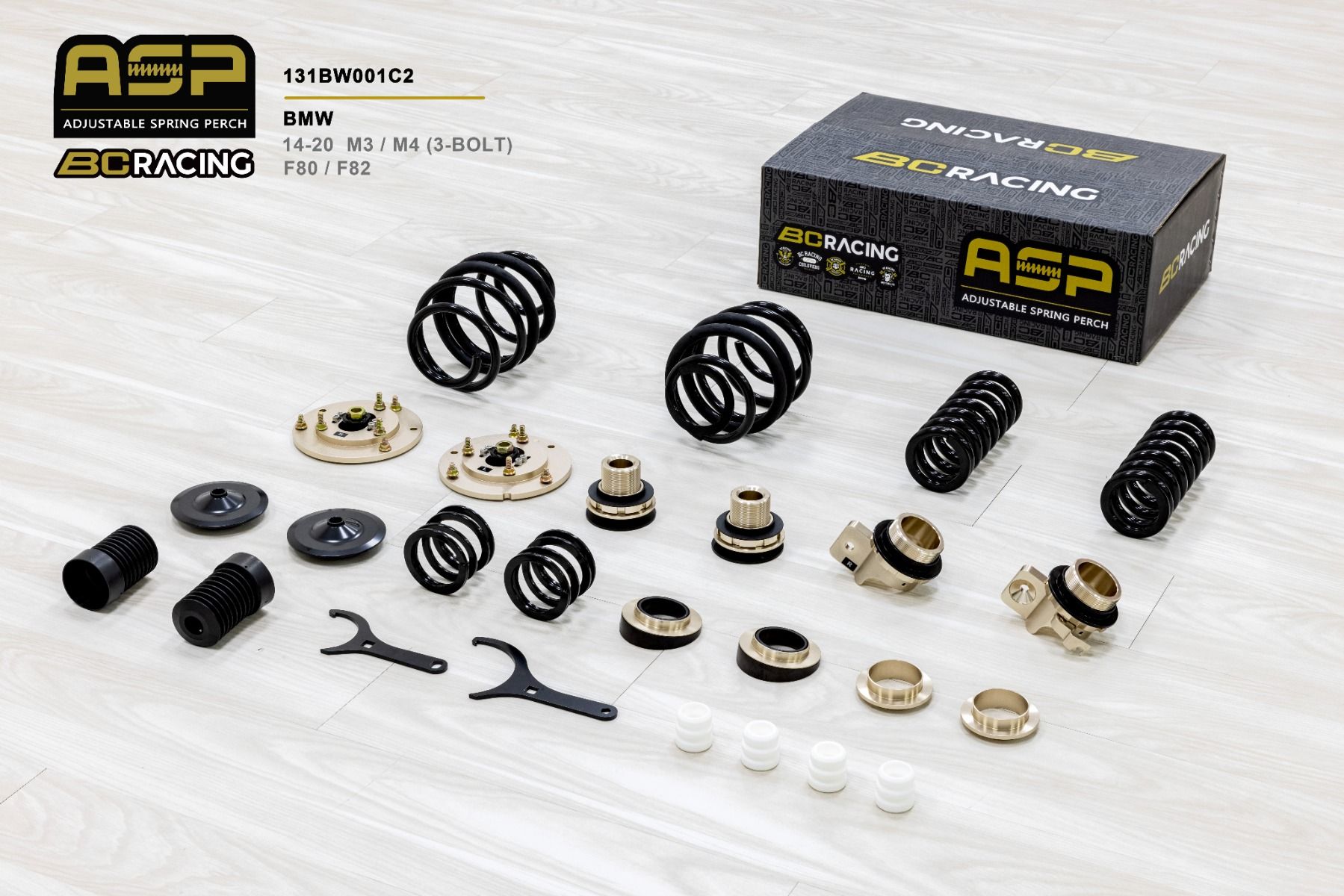 Комплект занижения BC Racing серия ASP Camber BMW M4 F82 RWD (2014-2020) (3 болта) с занижением 30/35 мм, 131BW001C2 Комплект занижения BC Racing серия ASP Camber BMW M4 F82 RWD (2014-2020) (3 болта) с занижением 30/35 мм, 131BW001C2