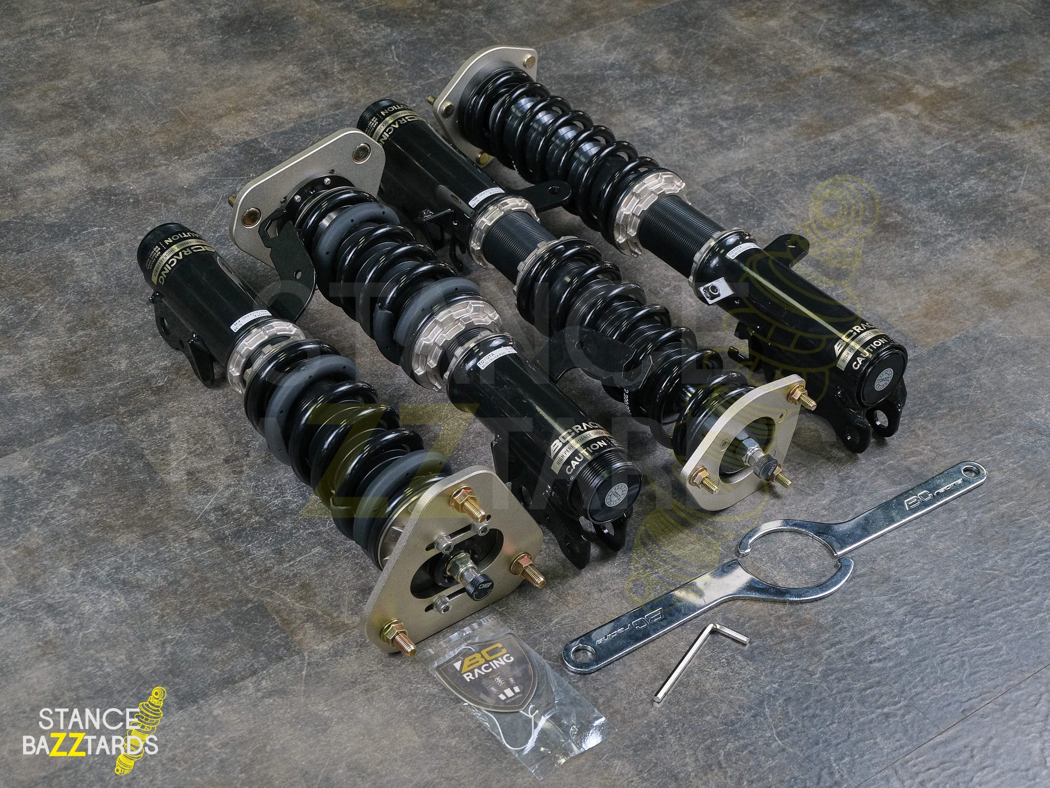 Комплект винтовой подвески BC Racing серия BR RA с регулировками Toyota CELICA-FWD ST183, 1990-1993, C-35BRRA Комплект винтовой подвески BC Racing серия BR RA с регулировками Toyota CELICA-FWD ST183, 1990-1993, C-35BRRA