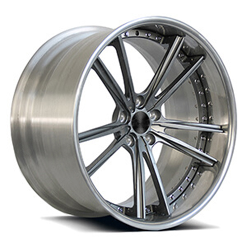 Диски колесные кованые двусоставные с конкейвом brushed серые автомобильные, SB001-016 Диски колесные кованые двусоставные с конкейвом brushed серые автомобильные, SB001-016