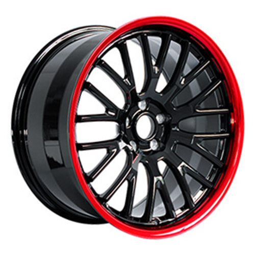 Диски колесные кованые BBS style красные с черным автомобильные, SB001-0393 Диски колесные кованые BBS style красные с черным автомобильные, SB001-0393