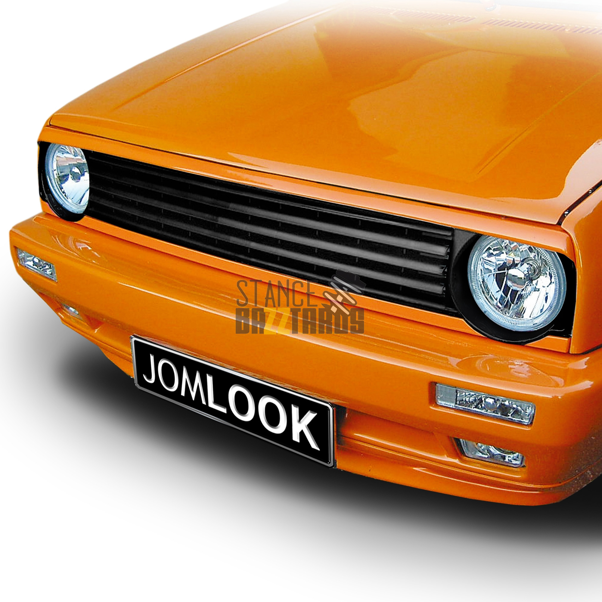 Решетка радиатора без значка JOM Volkswagen Golf 2 поколение (MK2) (19E) (1983-1992) черная (ABS пластик), 191853653JOE Решетка радиатора без значка JOM Volkswagen Golf 2 поколение (MK2) (19E) (1983-1992) черная (ABS пластик), 191853653JOE