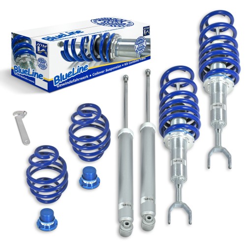 Комплект винтовой подвески (койловеров) JOM Blueline Skoda Superb 1 поколение (MK1) (3U) 2001-2008 с регулировкой высоты, 741009 Комплект винтовой подвески (койловеров) JOM Blueline Skoda Superb 1 поколение (MK1) (3U) 2001-2008 с регулировкой высоты, 741009