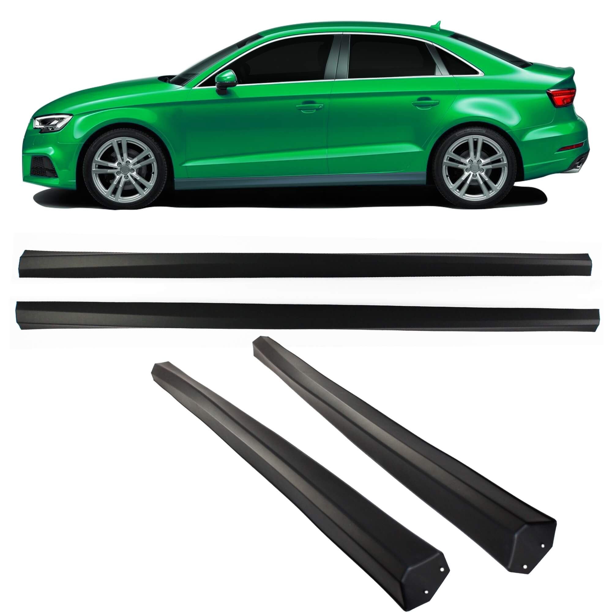 Боковые юбки (пороги) JOM Audi A3 8V седан (хэтчбек) (2016-2020), 20780 Боковые юбки (пороги) JOM Audi A3 8V седан (хэтчбек) (2016-2020), 20780