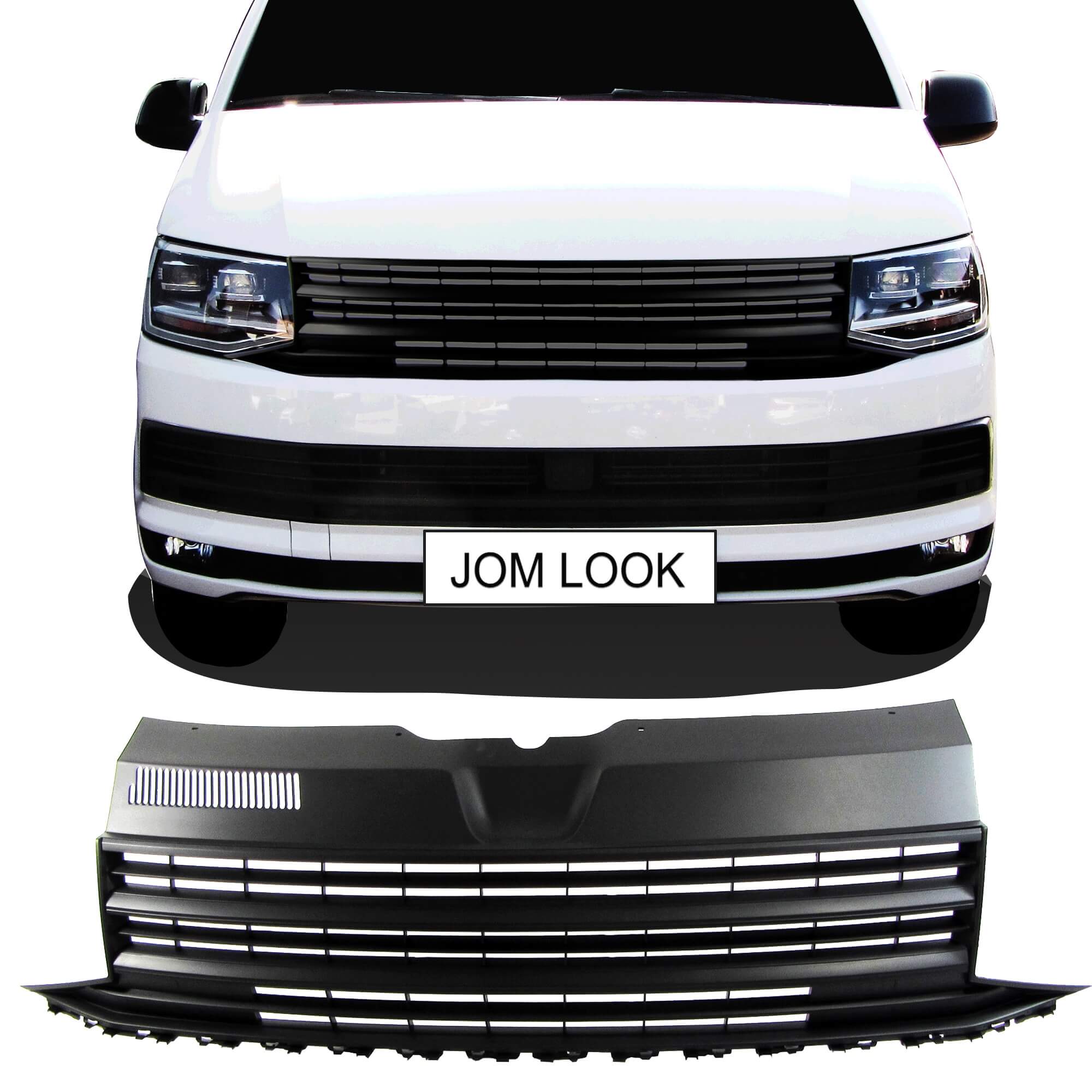 Передняя решетка JOM Volkswagen T6 без опознавательных знаков черная (2015-2019), 7H6853653JOE Передняя решетка JOM Volkswagen T6 без опознавательных знаков черная (2015-2019), 7H6853653JOE