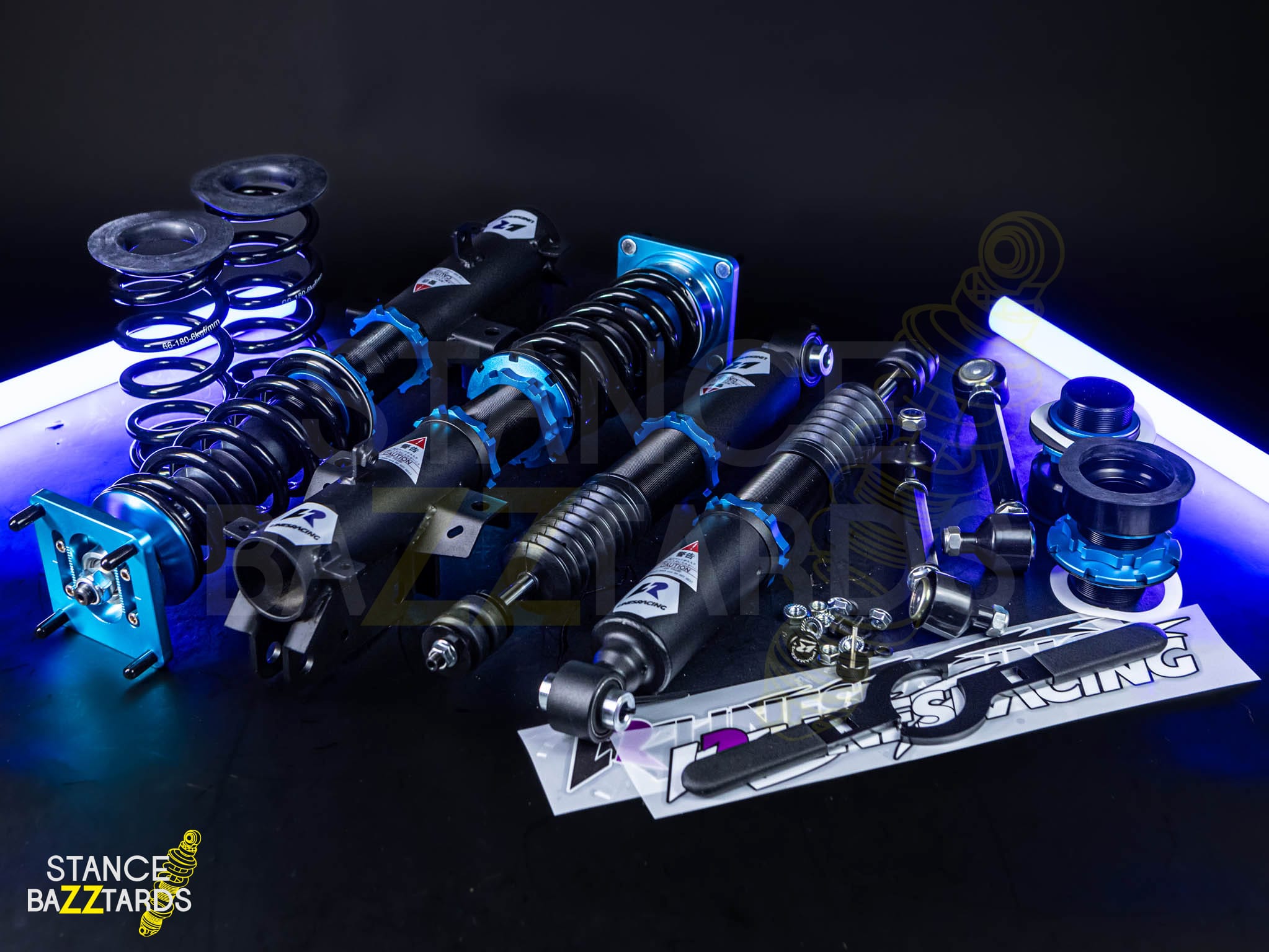 Комплект винтовой подвески (койловеров) LinesRacing Ford Mustang 5 поколение (MK5) (2005-2014) с регулировками высоты (фултап), жесткости (36 регулировок), развала, SD-160 Комплект винтовой подвески (койловеров) LinesRacing Ford Mustang 5 поколение (MK5) (2005-2014) с регулировками высоты (фултап), жесткости (36 регулировок), развала, SD-160