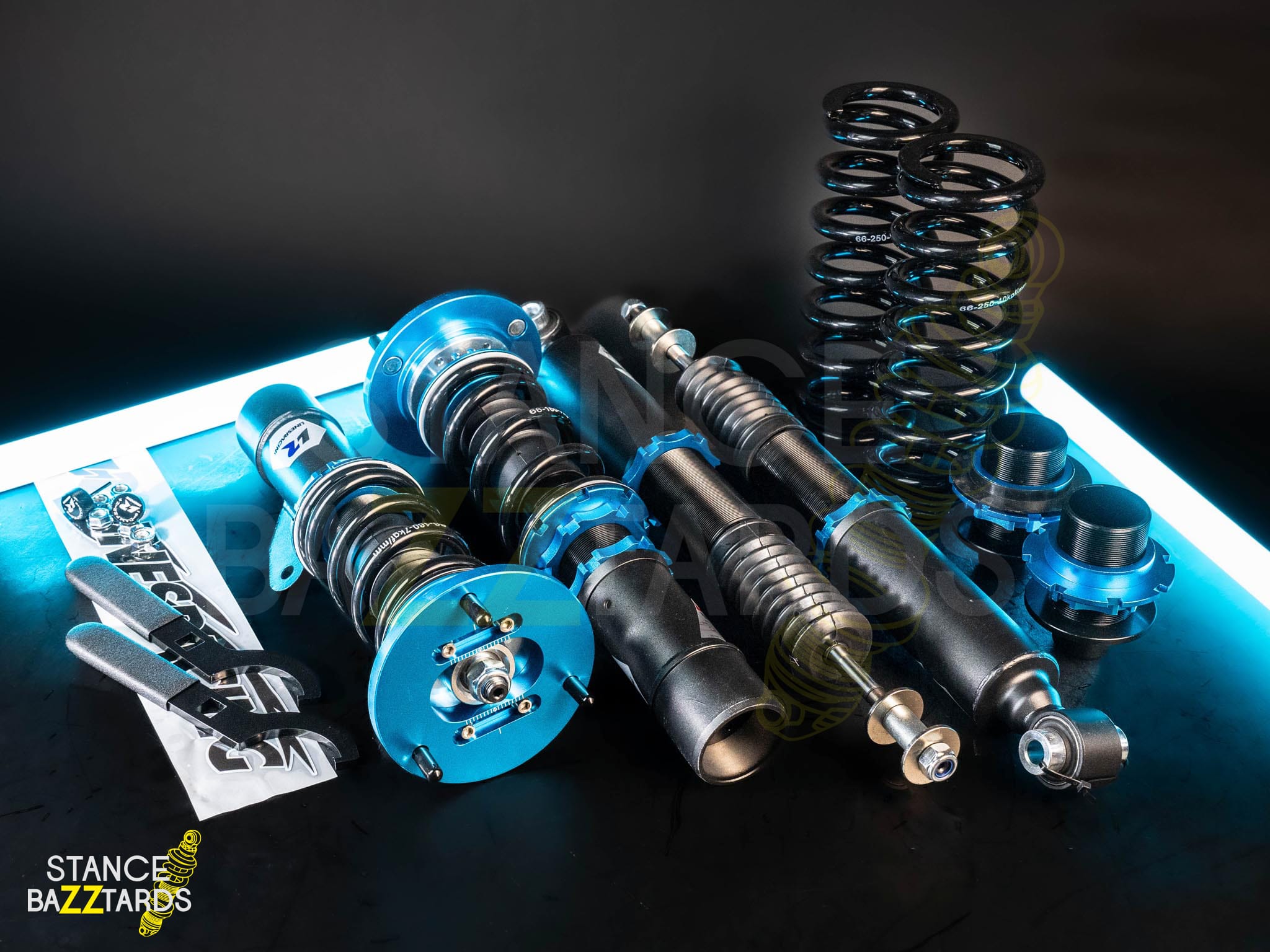 Комплект винтовой подвески (койловеров) LinesRacing BMW E90 (M3), E91, E92 (M3), E93 (M3) (2008-2013) с регулировками высоты (фултап), жесткости (36 регулировок), развала, SD-114 Комплект винтовой подвески (койловеров) LinesRacing BMW E90 (M3), E91, E92 (M3), E93 (M3) (2008-2013) с регулировками высоты (фултап), жесткости (36 регулировок), развала, SD-114