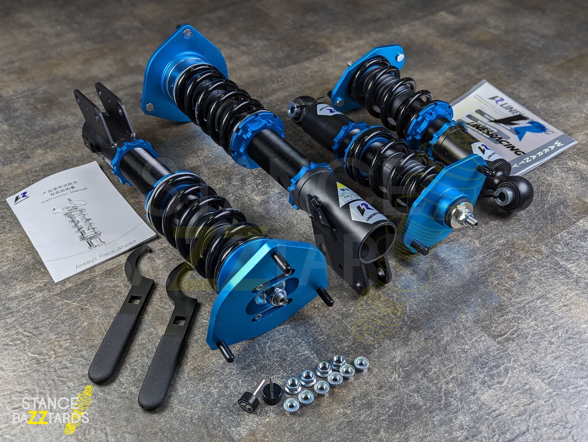 Комплект винтовой подвески (койловеров) LinesRacing Subaru Impreza STI 3 поколение (MK3) (GR) 2008-2014 с регулировками высоты (фултап), жесткости (36 регулировок), развала, SD-119 Комплект винтовой подвески (койловеров) LinesRacing Subaru Impreza STI 3 поколение (MK3) (GR) 2008-2014 с регулировками высоты (фултап), жесткости (36 регулировок), развала, SD-119
