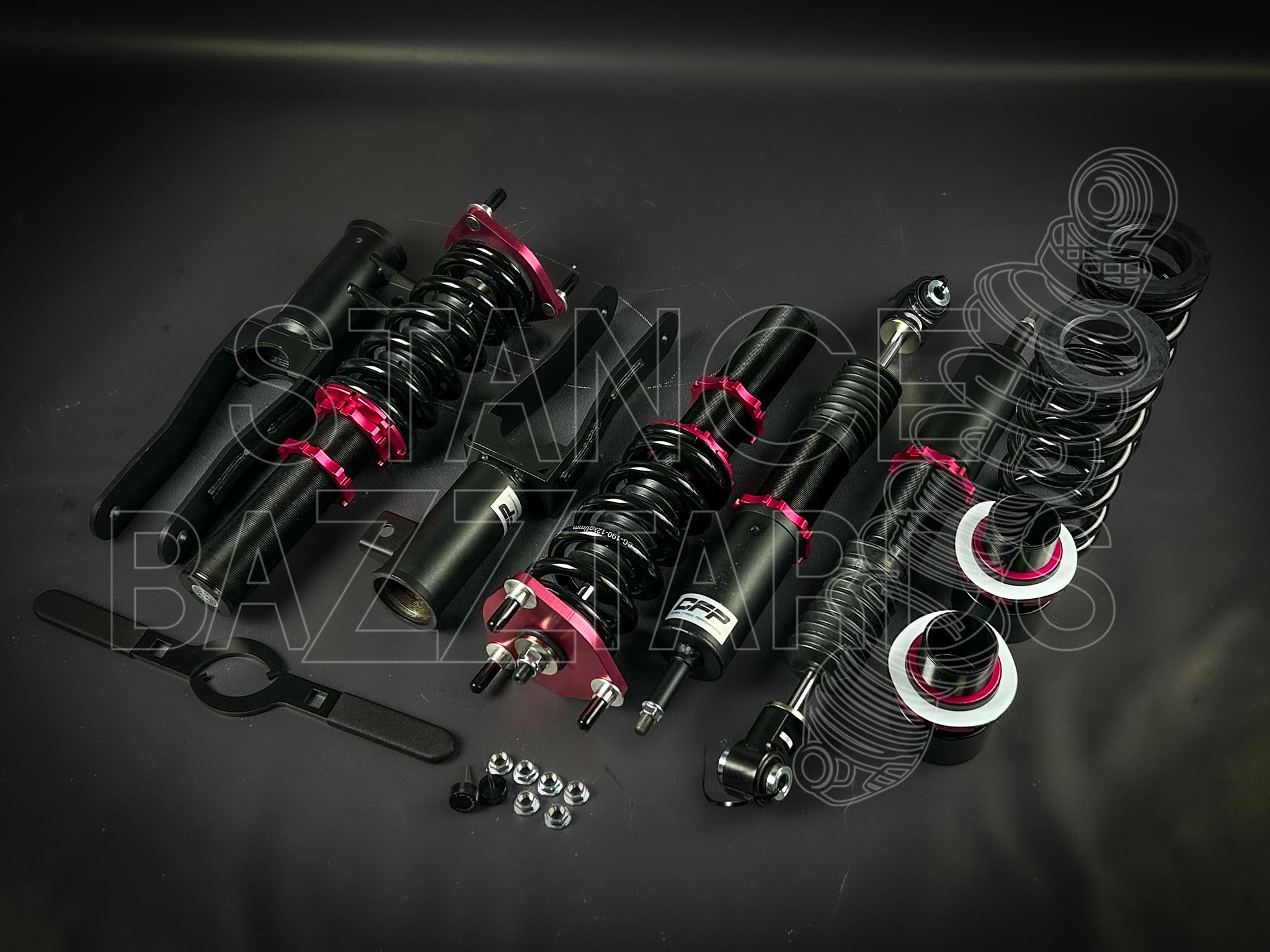 Комплект винтовой подвески (койловеров) LinesRacing Alfa Romeo Stelvio AWD 2016-2023 с регулировками высоты (фултап), жесткости (36 регулировок), развала, SD-203 Комплект винтовой подвески (койловеров) LinesRacing Alfa Romeo Stelvio AWD 2016-2023 с регулировками высоты (фултап), жесткости (36 регулировок), развала, SD-203
