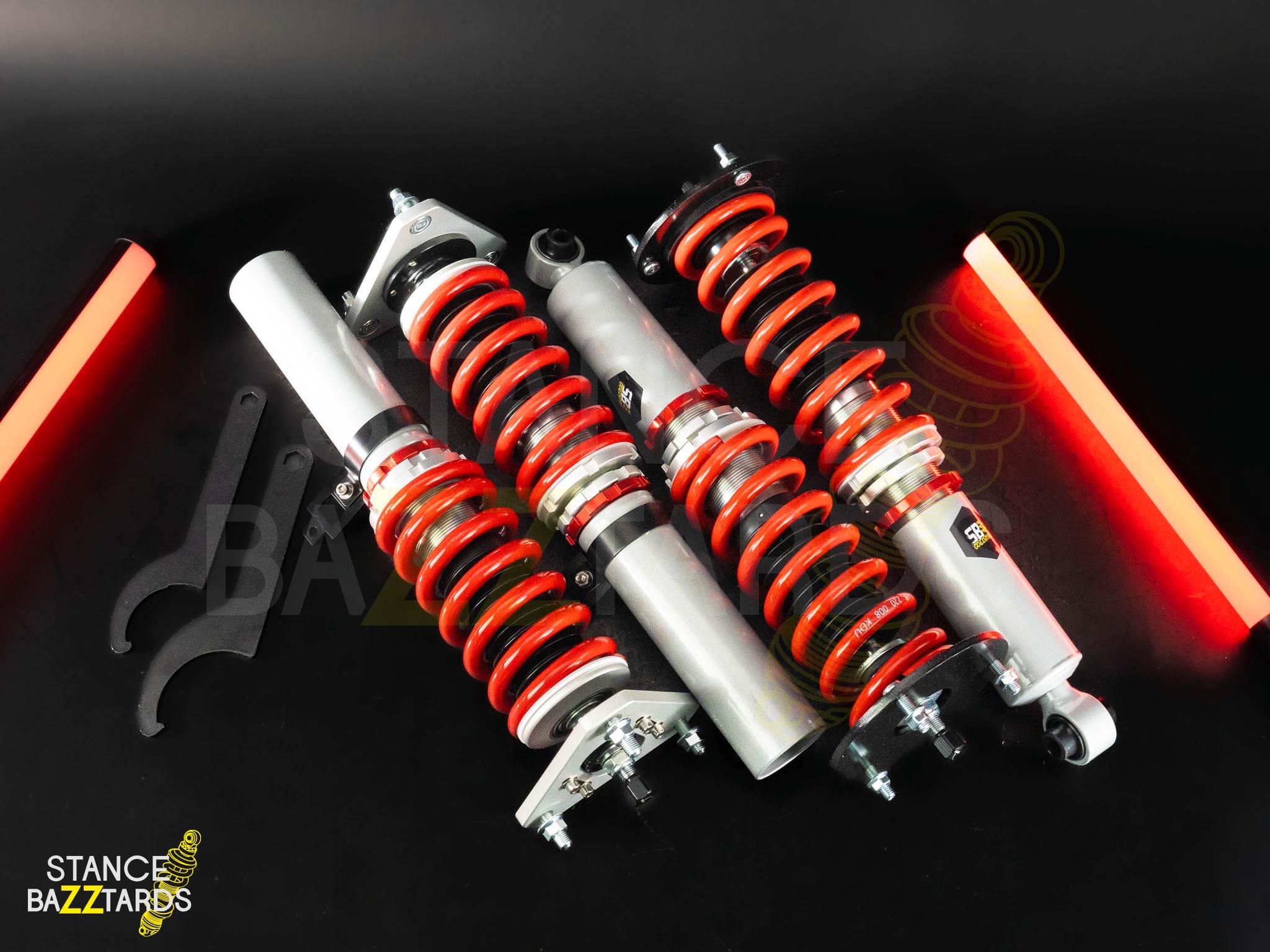 Комплект винтовой подвески (койловеры) SB Performance Toyota Mark 2 6 поколение (MK6) (MX83/JZX81) (1989-1992) с регулировками высоты (фултап), жесткости (32 регулировки) и развала (см хар-ки), TYT018 Комплект винтовой подвески (койловеры) SB Performance Toyota Mark 2 6 поколение (MK6) (MX83/JZX81) (1989-1992) с регулировками высоты (фултап), жесткости (32 регулировки) и развала (см хар-ки), TYT018