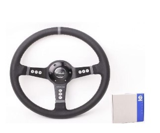 Руль автомобильный Sparco 14 дюймов (стиль: Спортивный, цвет и материал в ассортименте), SB_Steering_wheel_5158 Руль автомобильный Sparco 14 дюймов (стиль: Спортивный, цвет и материал в ассортименте), SB_Steering_wheel_5158