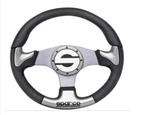 Руль автомобильный Sparco 13 дюймов (стиль: Спортивный, цвет и материал см. в характеристиках), SB_Steering_wheel_5164 Руль автомобильный Sparco 13 дюймов (стиль: Спортивный, цвет и материал см. в характеристиках), SB_Steering_wheel_5164