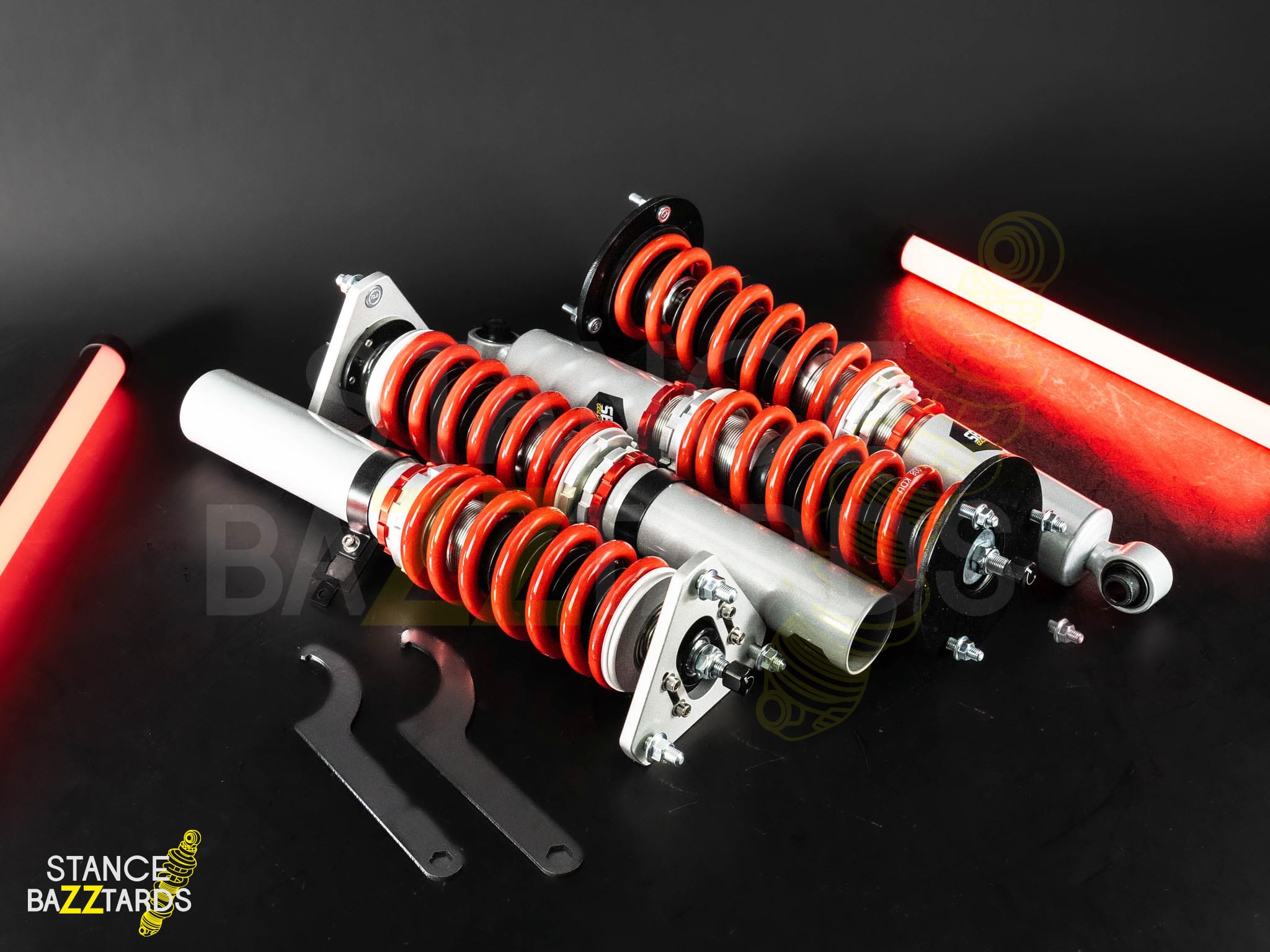 Комплект винтовой подвески (койловеры) SB Performance Toyota Chaser 4 поколение (MK4) (MX83/JZX81) (1989-1992) с регулировками высоты (фултап), жесткости (32 регулировки) и развала (см хар-ки), TYT018 Комплект винтовой подвески (койловеры) SB Performance Toyota Chaser 4 поколение (MK4) (MX83/JZX81) (1989-1992) с регулировками высоты (фултап), жесткости (32 регулировки) и развала (см хар-ки), TYT018