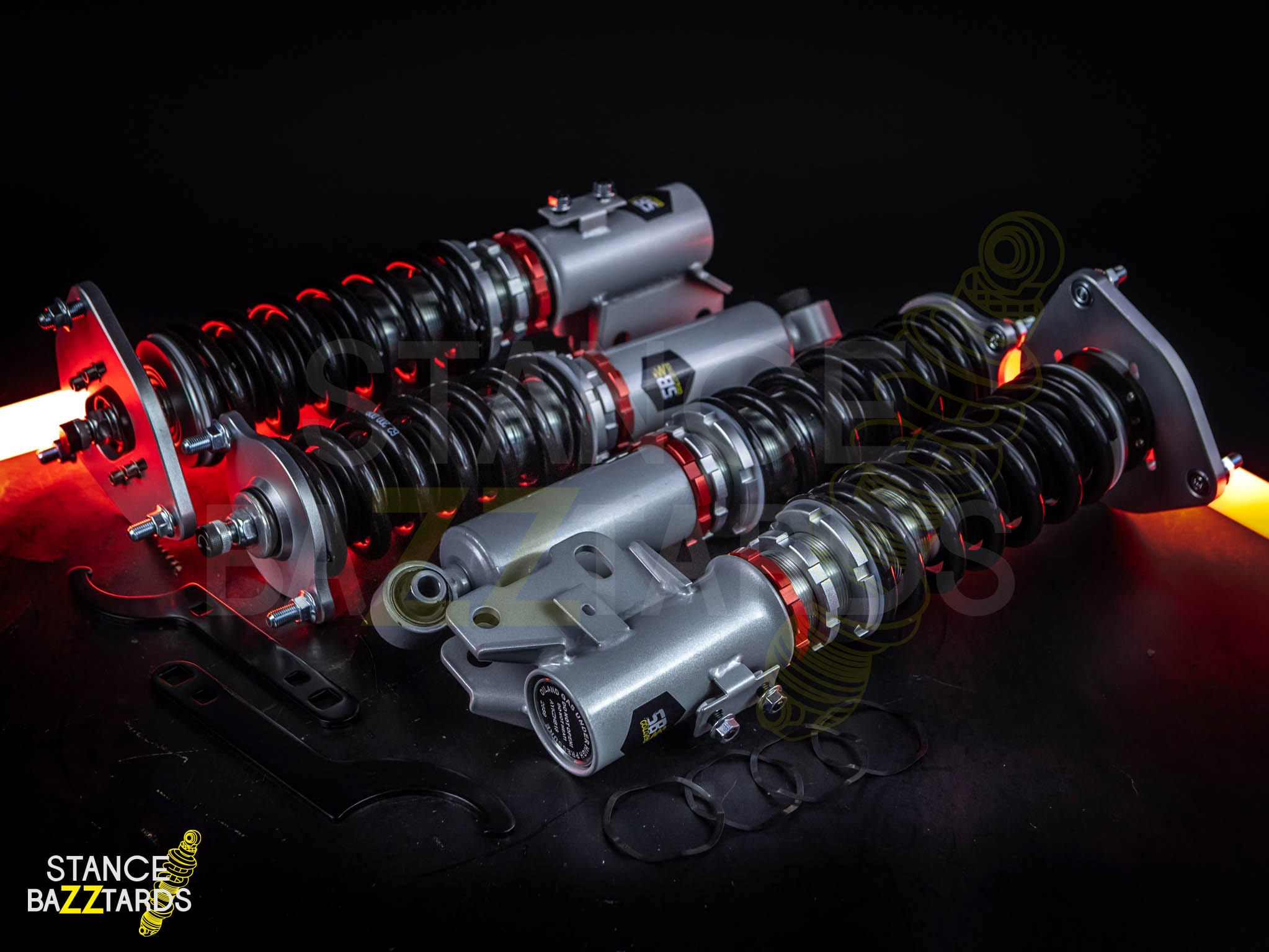 Комплект винтовой подвески (койловеры) SB Performance Dodge Stealth FWD (1991-1996) с регулировками высоты (фултап), жесткости (32 регулировки) и развала (см хар-ки), MSB002 Комплект винтовой подвески (койловеры) SB Performance Dodge Stealth FWD (1991-1996) с регулировками высоты (фултап), жесткости (32 регулировки) и развала (см хар-ки), MSB002