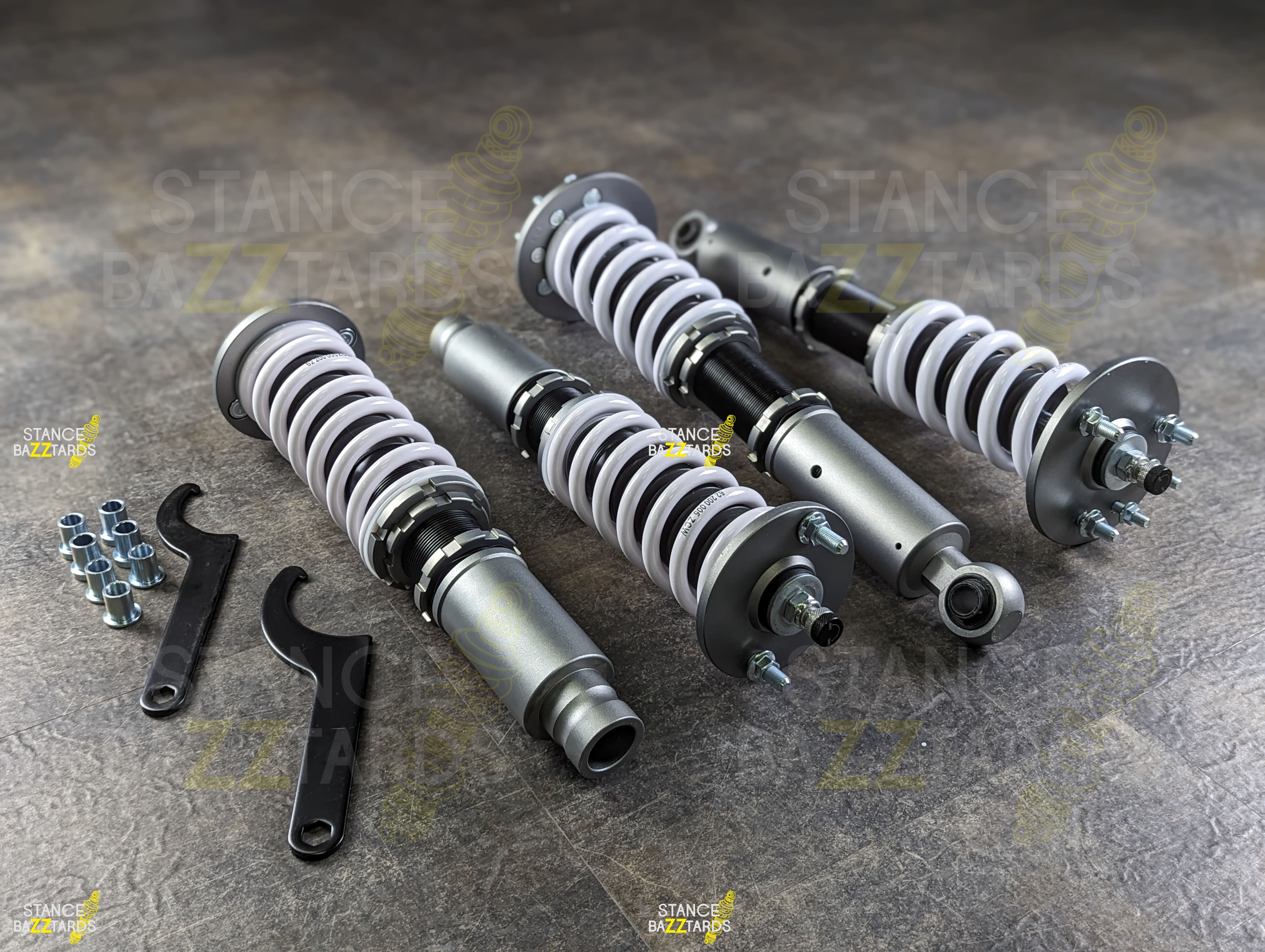 Комплект винтовой подвески (койловеры) SB Performance Acura TSX I (MK1) CL9 (2004-2008) с регулировками высоты (фултап), жесткости (32 регулировки) (сжатие/отбой) и развала (см хар-ки), ACR012 Комплект винтовой подвески (койловеры) SB Performance Acura TSX I (MK1) CL9 (2004-2008) с регулировками высоты (фултап), жесткости (32 регулировки) (сжатие/отбой) и развала (см хар-ки), ACR012