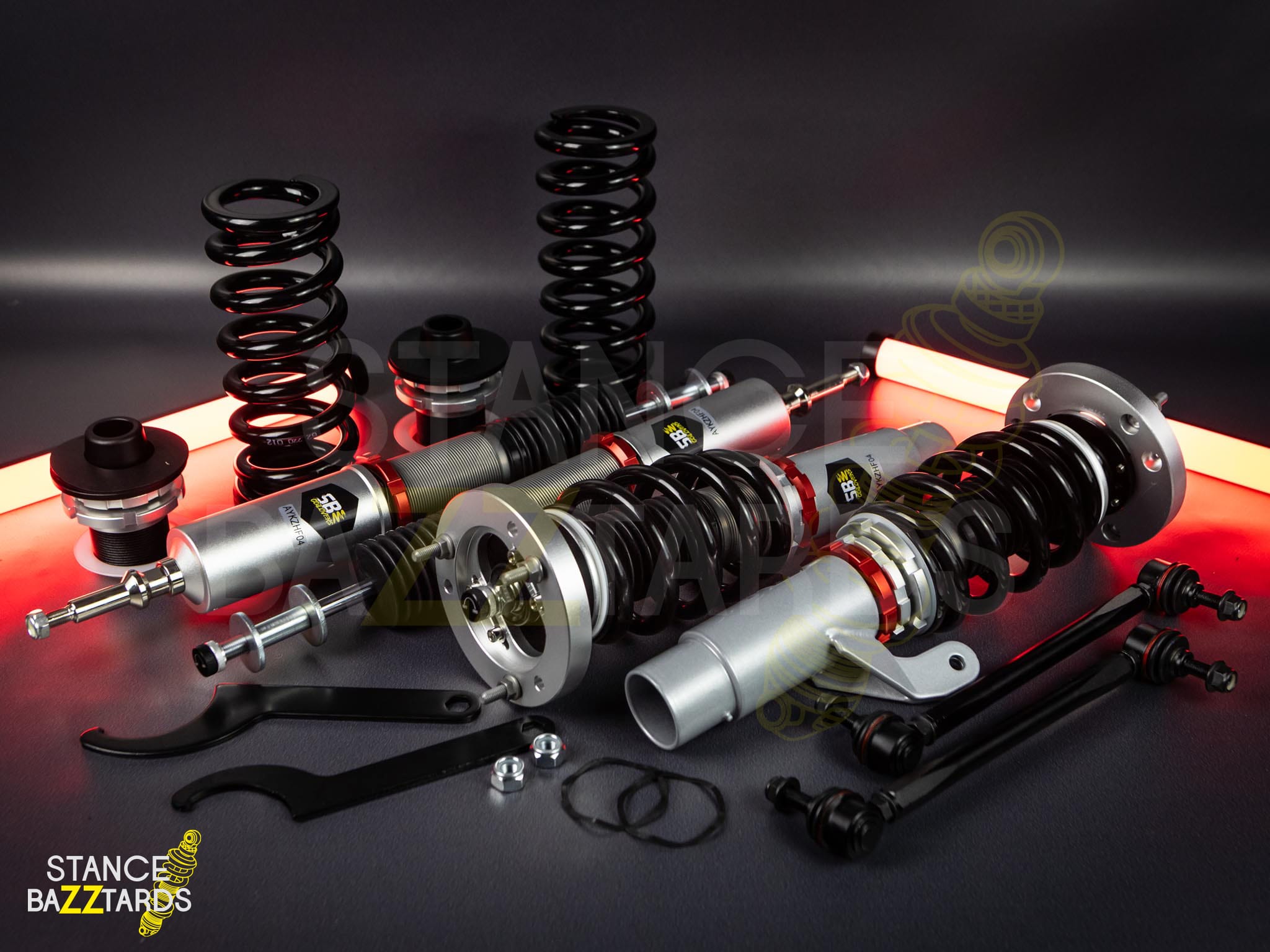 Комплект винтовой подвески (койловеры) SB Performance BMW 3 Серия E90 (5 поколение (MK5)) AWD (2006-2011) с регулировками высоты (фултап), жесткости (32 регулировки) и развала (см хар-ки), BMW012 Комплект винтовой подвески (койловеры) SB Performance BMW 3 Серия E90 (5 поколение (MK5)) AWD (2006-2011) с регулировками высоты (фултап), жесткости (32 регулировки) и развала (см хар-ки), BMW012