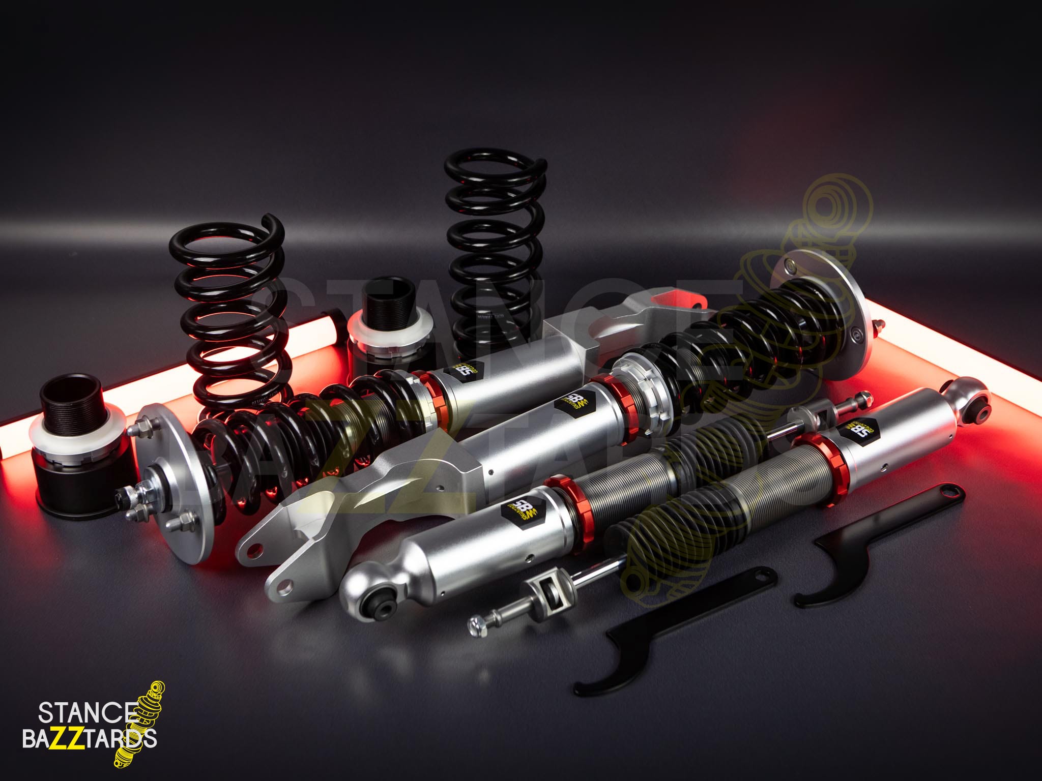 Комплект винтовой подвески (койловеры) SB Performance Mercedes-Benz C-Класс (W205) 4 поколение (MK4) AWD (2014-) с регулировками высоты (фултап), жесткости (32 регулировки) и развала (см хар-ки), BNZ007 Комплект винтовой подвески (койловеры) SB Performance Mercedes-Benz C-Класс (W205) 4 поколение (MK4) AWD (2014-) с регулировками высоты (фултап), жесткости (32 регулировки) и развала (см хар-ки), BNZ007