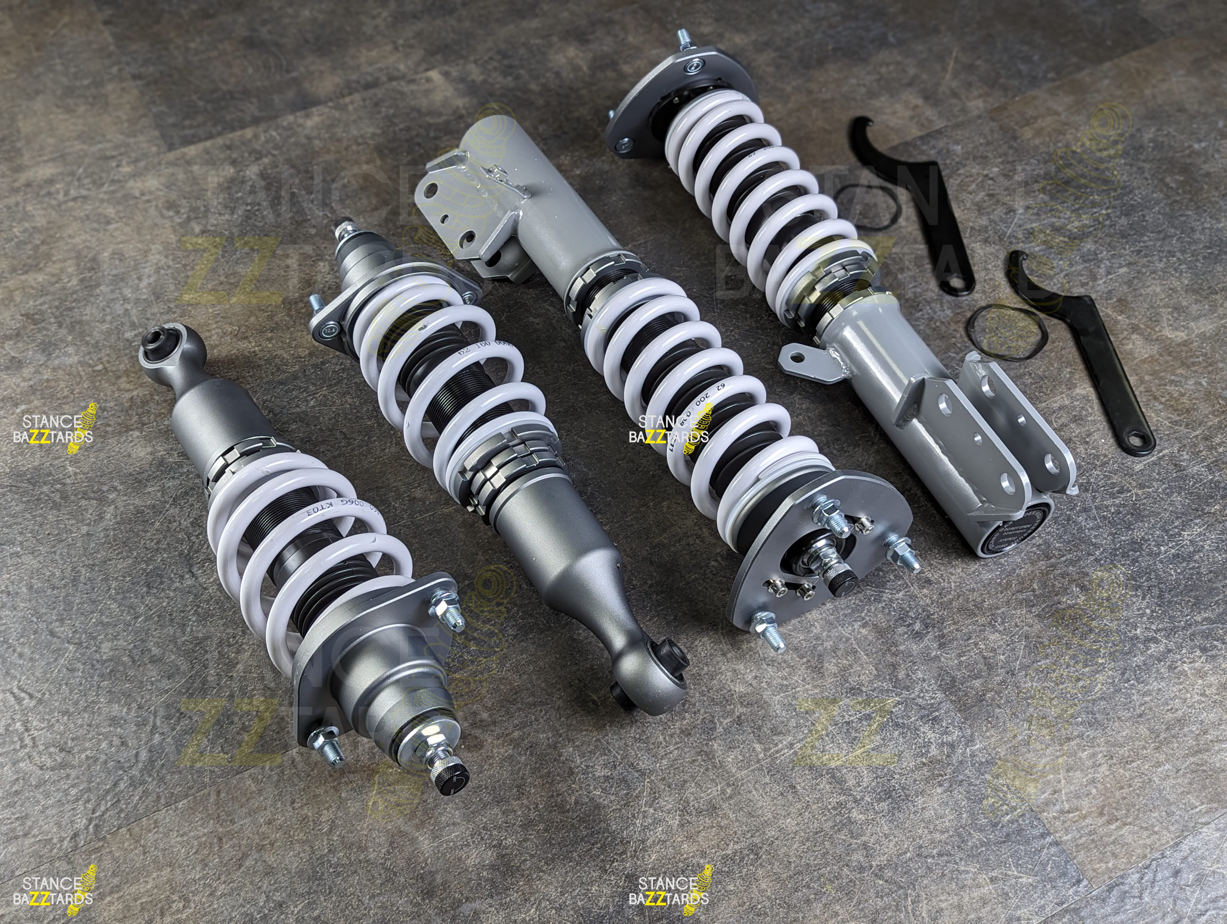 Комплект винтовой подвески (койловеры) SB Performance Dodge Caliber Srt-4 (2005-) с регулировками высоты (фултап), жесткости (32 регулировки) и развала (см хар-ки), DDG003 Комплект винтовой подвески (койловеры) SB Performance Dodge Caliber Srt-4 (2005-) с регулировками высоты (фултап), жесткости (32 регулировки) и развала (см хар-ки), DDG003