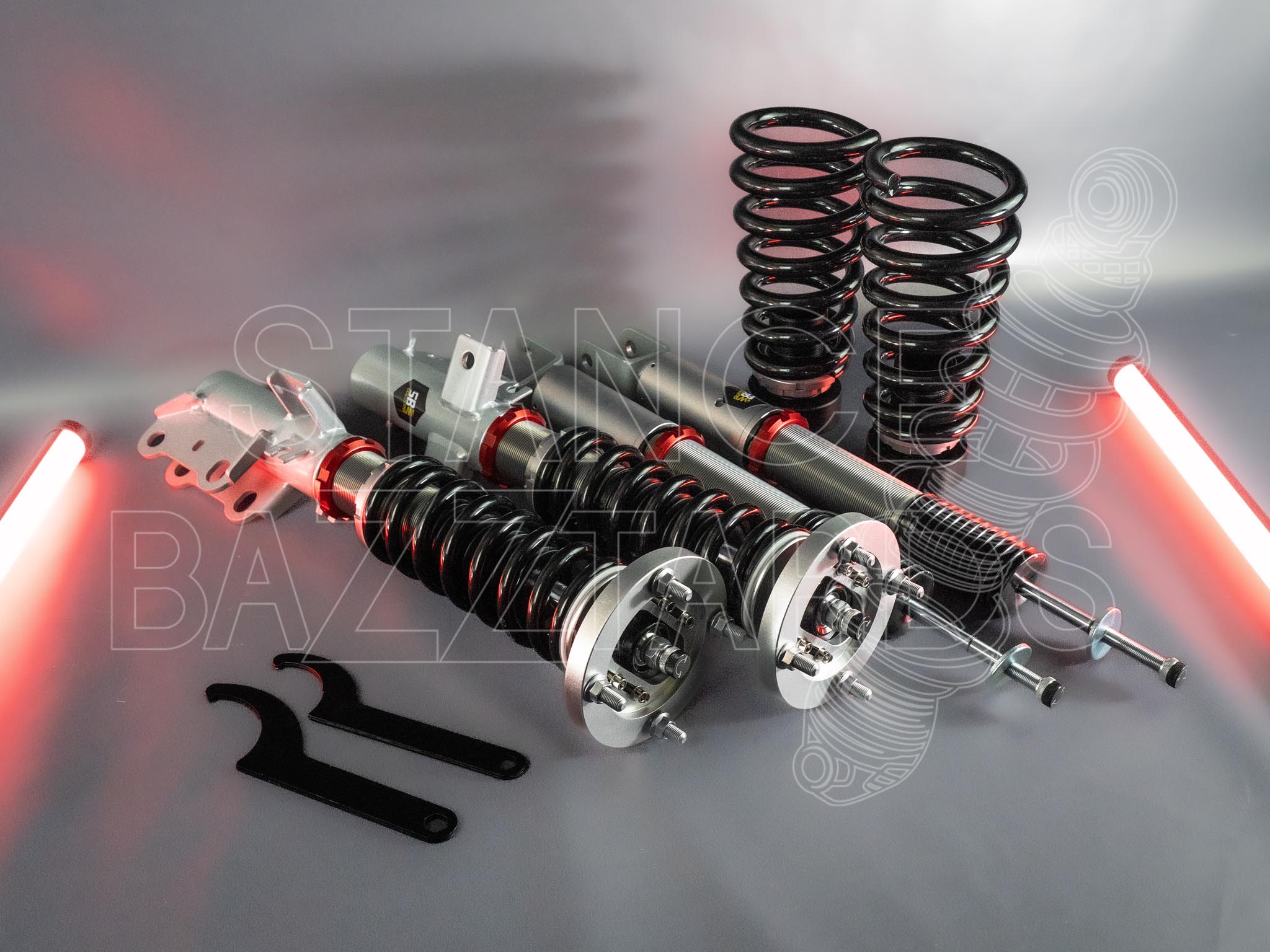 Комплект винтовой подвески (койловеры) SB Performance Ford Explorer V (MK5) U502 (2011-2019) с регулировками высоты (фултап), жесткости (32 регулировки) (сжатие/отбой) и развала (см хар-ки), FRD016 Комплект винтовой подвески (койловеры) SB Performance Ford Explorer V (MK5) U502 (2011-2019) с регулировками высоты (фултап), жесткости (32 регулировки) (сжатие/отбой) и развала (см хар-ки), FRD016