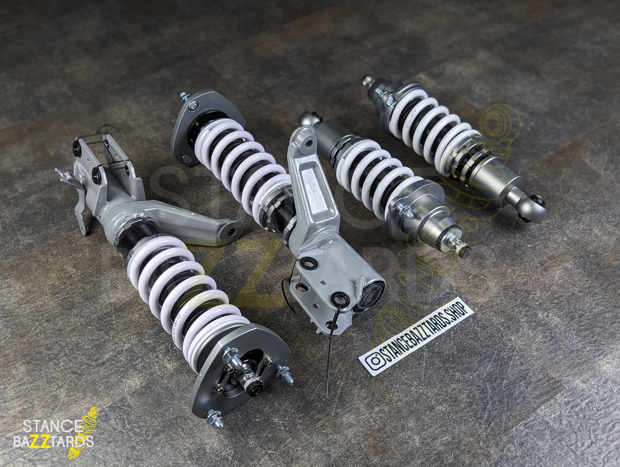 Комплект винтовой подвески (койловеры) SB Performance Acura RSX (DC5) (2002-2006) с регулировками высоты (фултап), жесткости (32 регулировки) и развала (см хар-ки), HND019 Комплект винтовой подвески (койловеры) SB Performance Acura RSX (DC5) (2002-2006) с регулировками высоты (фултап), жесткости (32 регулировки) и развала (см хар-ки), HND019