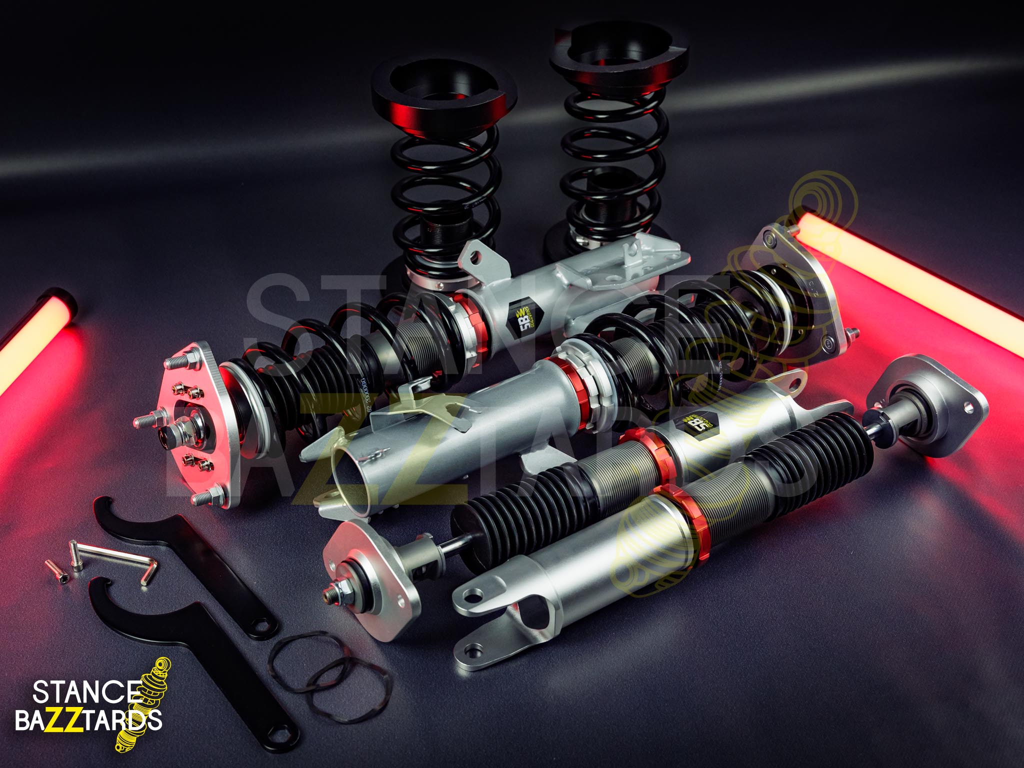 Комплект винтовой подвески (койловеры) SB Performance Nissan Altima 3 поколение (L31) (2001-2006) с регулировками высоты (фултап), жесткости (32 регулировки) и развала (см хар-ки), NSN035 Комплект винтовой подвески (койловеры) SB Performance Nissan Altima 3 поколение (L31) (2001-2006) с регулировками высоты (фултап), жесткости (32 регулировки) и развала (см хар-ки), NSN035