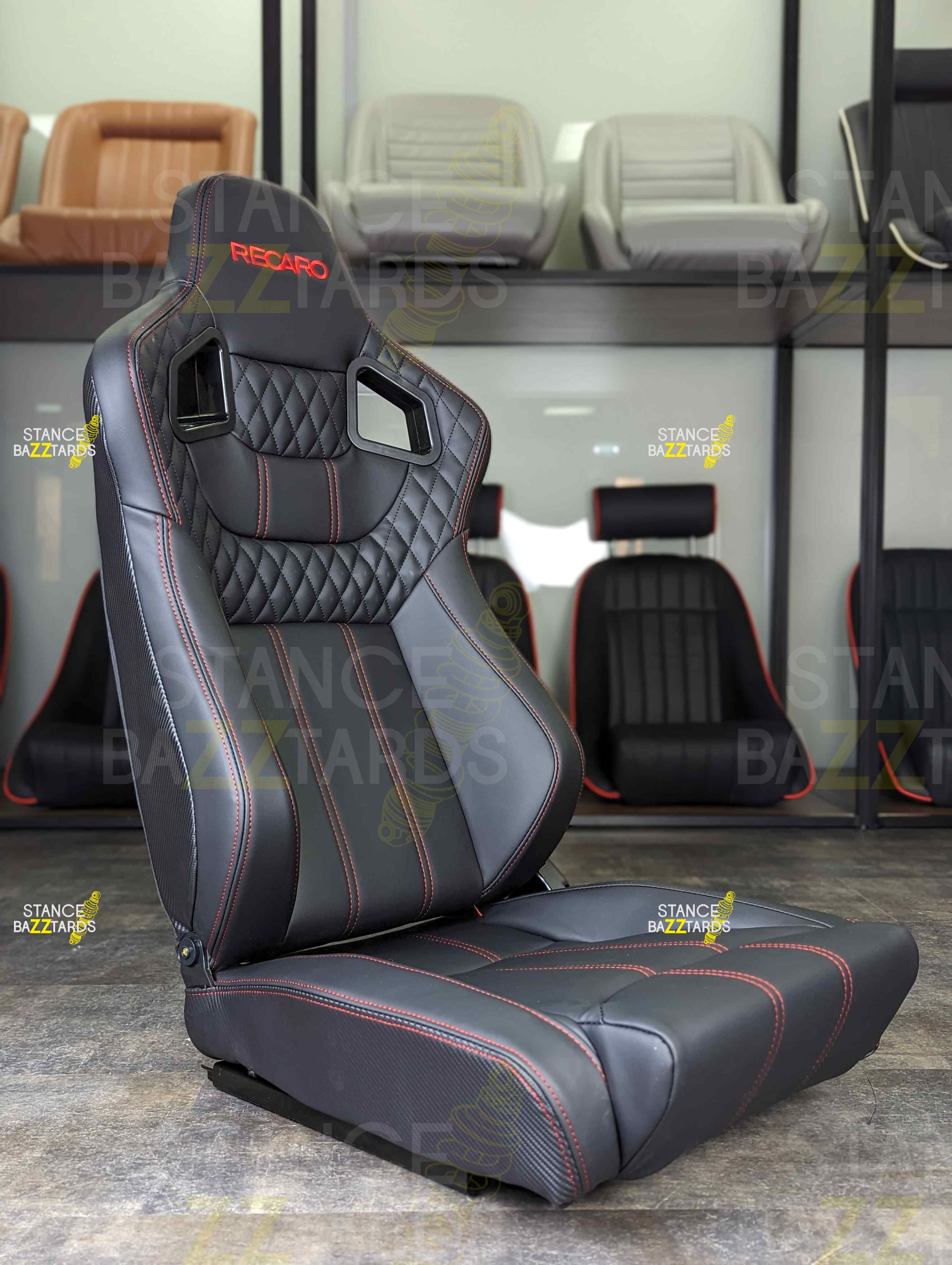 Сиденье спортивное (полуковш) SB Seats (57x54.5x98) Кожа, Черный, JBR9005_BLK Сиденье спортивное (полуковш) SB Seats (57x54.5x98) Кожа, Черный, JBR9005_BLK