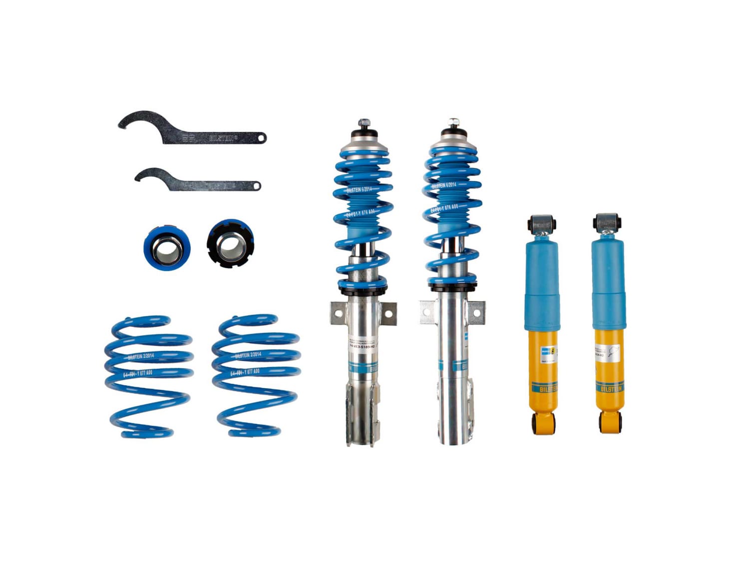 Винтовая подвеска (койловеры) Bilstein B14, Opel Astra 2 поколение (G), 1998-2009 (с регулировками высоты), 47-087484 Винтовая подвеска (койловеры) Bilstein B14, Opel Astra 2 поколение (G), 1998-2009 (с регулировками высоты), 47-087484