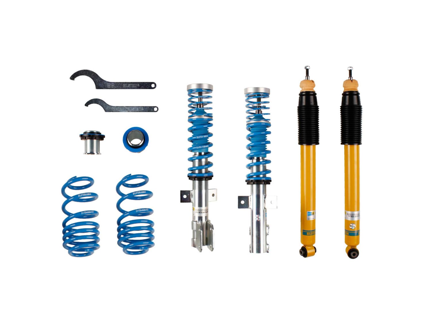 Винтовая подвеска (койловеры) Bilstein B14, Peugeot 308 1 поколение, 2007-2015 (с регулировками высоты), 47-100817 Винтовая подвеска (койловеры) Bilstein B14, Peugeot 308 1 поколение, 2007-2015 (с регулировками высоты), 47-100817