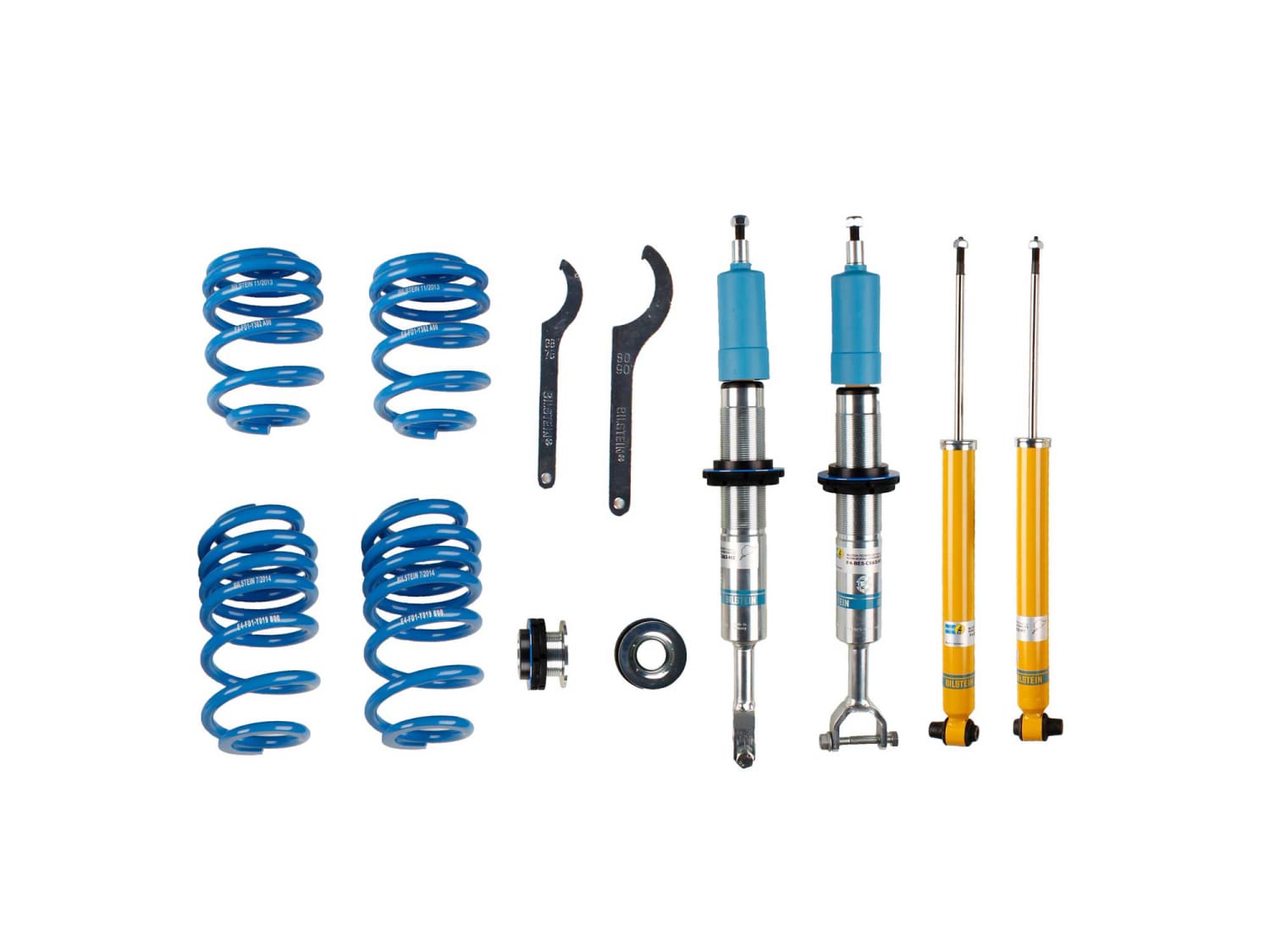 Винтовая подвеска (койловеры) Bilstein B14, Audi A6 2 поколение (C5), 1997-2005 (с регулировками высоты), 47-124806 Винтовая подвеска (койловеры) Bilstein B14, Audi A6 2 поколение (C5), 1997-2005 (с регулировками высоты), 47-124806