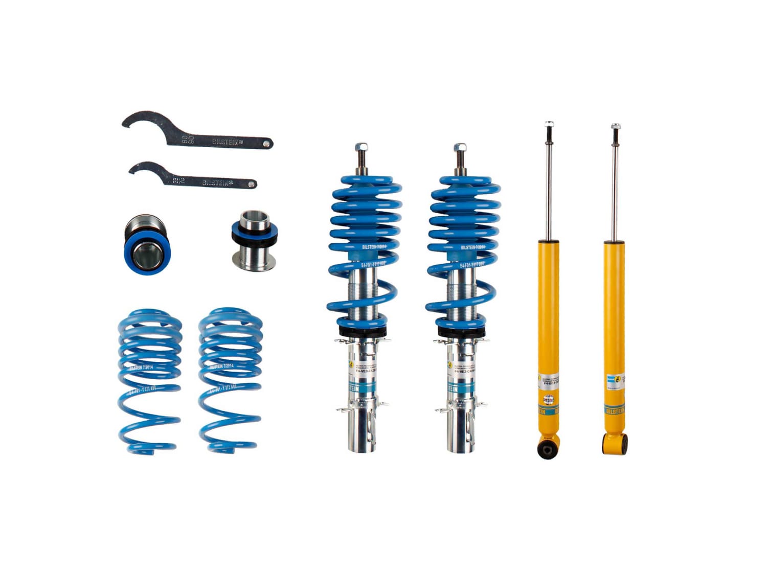 Винтовая подвеска (койловеры) Bilstein B14, Audi A3 1 поколение (8L), 1996-2003 (с регулировками высоты), 47-124851 Винтовая подвеска (койловеры) Bilstein B14, Audi A3 1 поколение (8L), 1996-2003 (с регулировками высоты), 47-124851